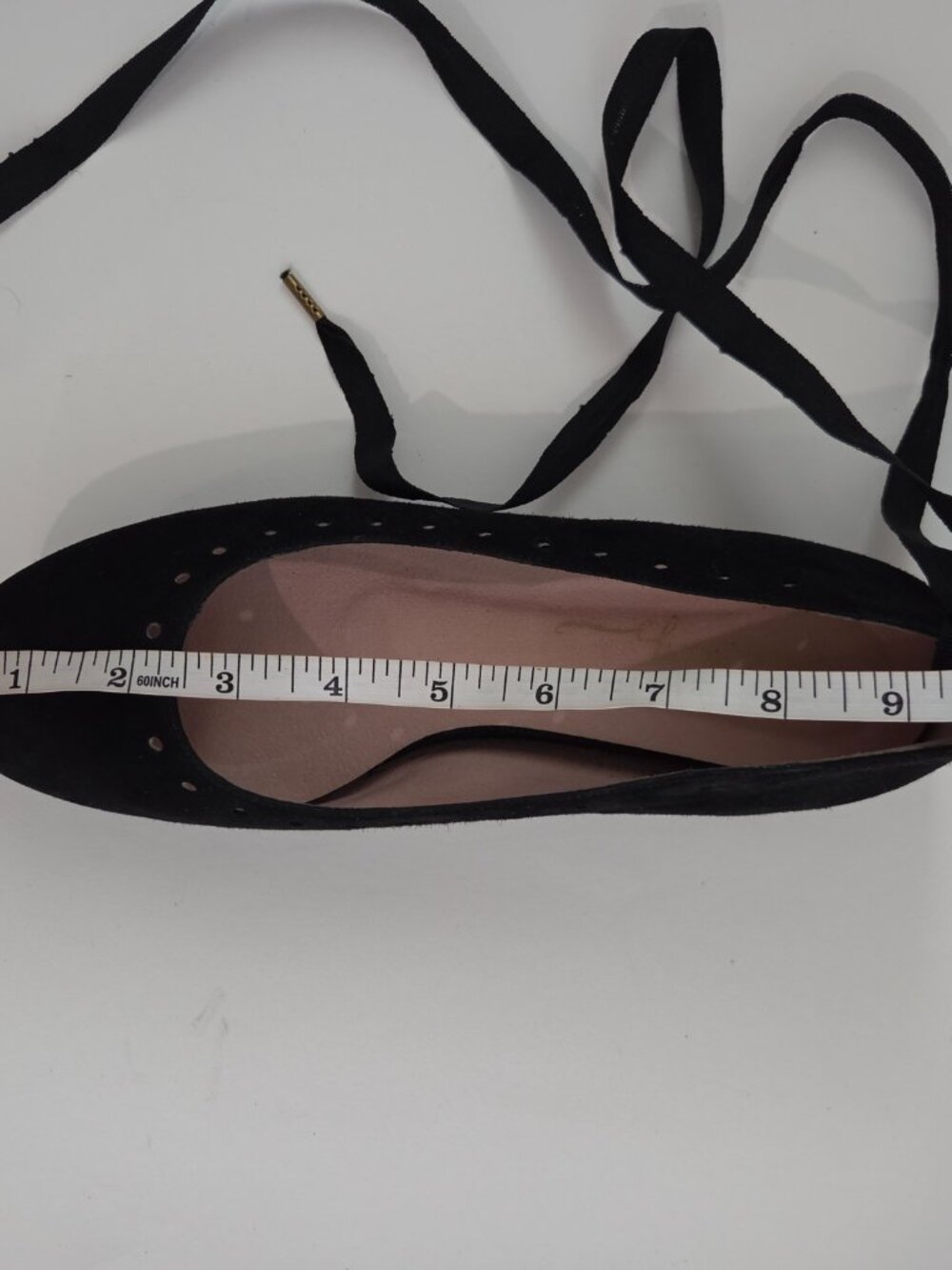 Saint Savoy RIBBON BALLERINA In Raven Black, Shirinatra,SOLDOUT Sz 39/US 8,Suede - Picture 5 of 8